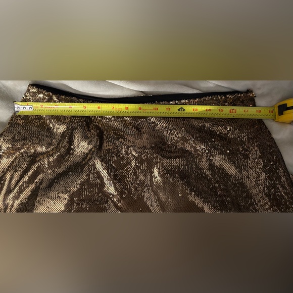 Michael Kors Gold Sequin Skirt size XL - Picture 10 of 10